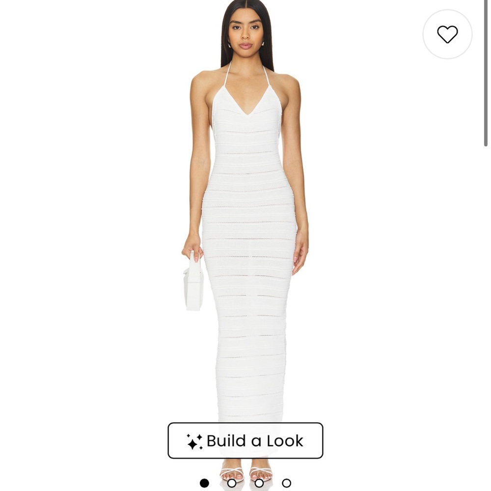 Superdown Sloan White Maxi Dress